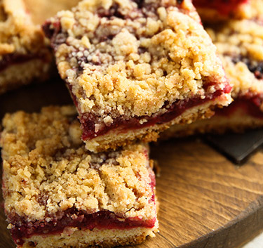Streusel aux pommes et aux mûres Magimix.